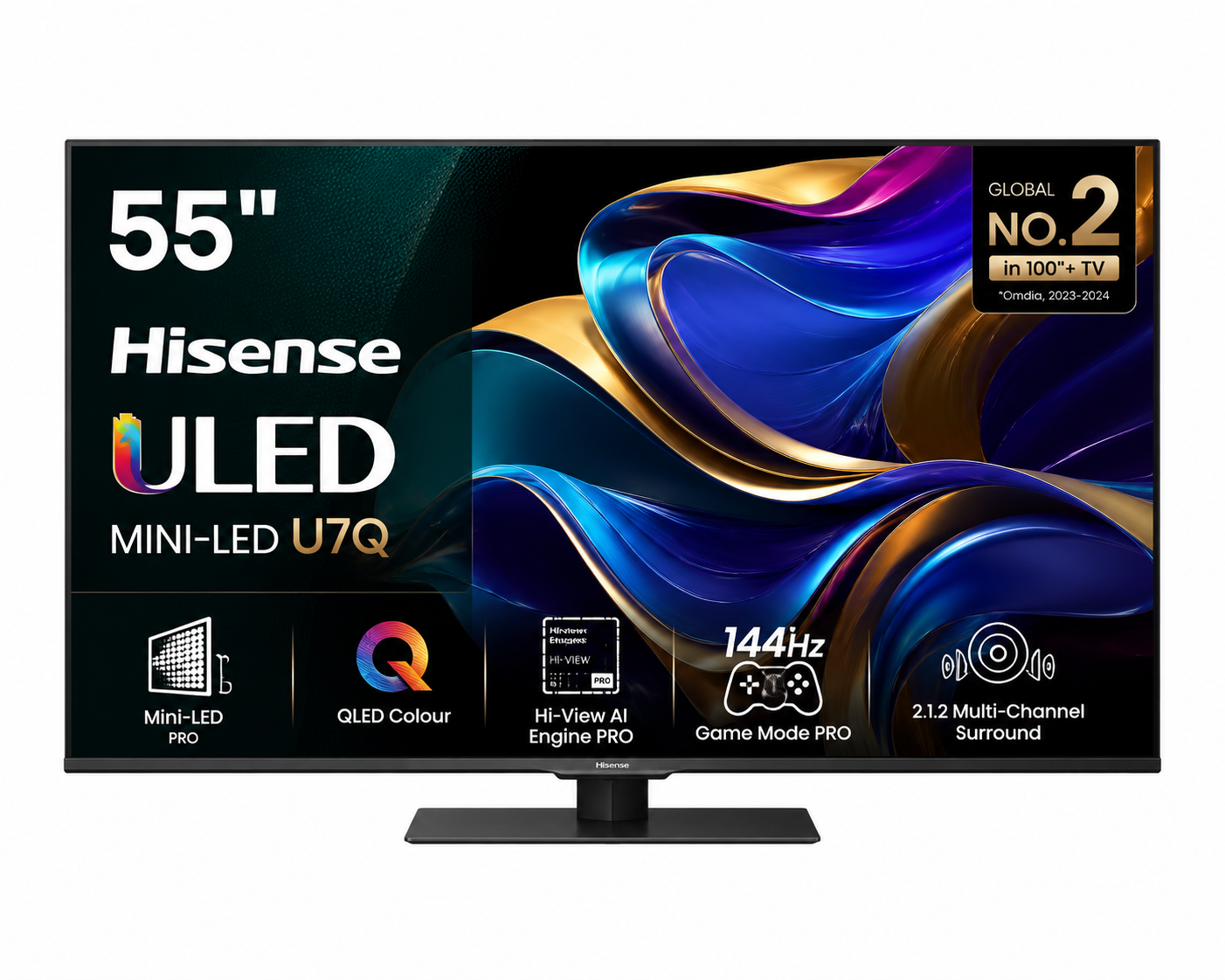 Hisense TV ULED 55 Inch U7Q 4K Smart MINI LED TV HISTV55U7QF