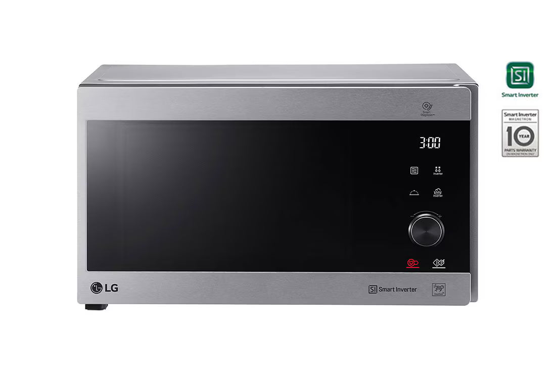 LG 42L Inverter Microwave Oven (Stainless Silver, Anti-Bacterial, LED Touch Control)