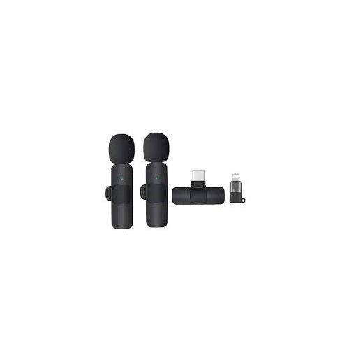 K9 wireless microphone dual lavalier mic for iPhone and Android, ideal for vlogging and mobile content creation – Dreamworks