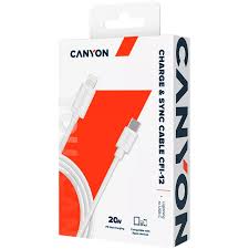 Canyon Charg&Sync Cable Usb Cfi-12 White