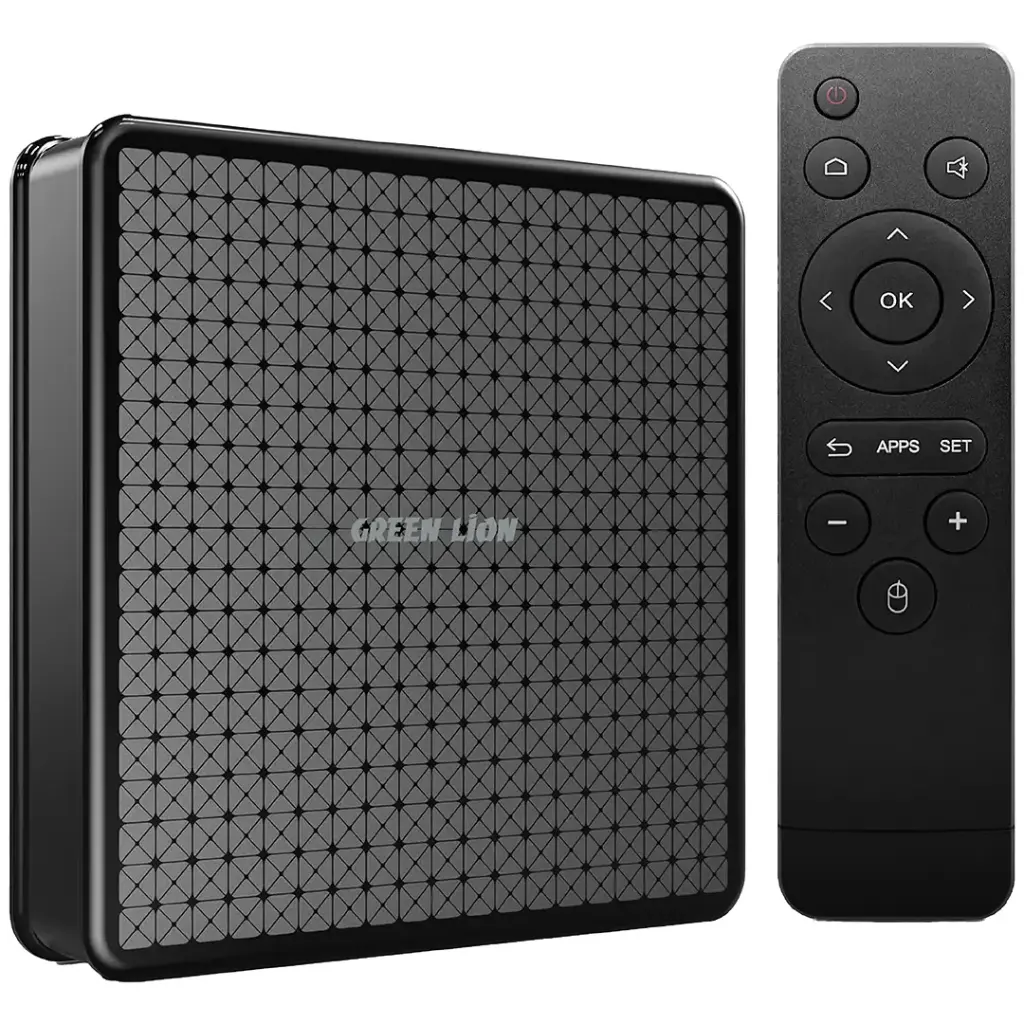 GREEN LION TV BOX - ANDROID.10 4K WITH REMOTE CONTROL