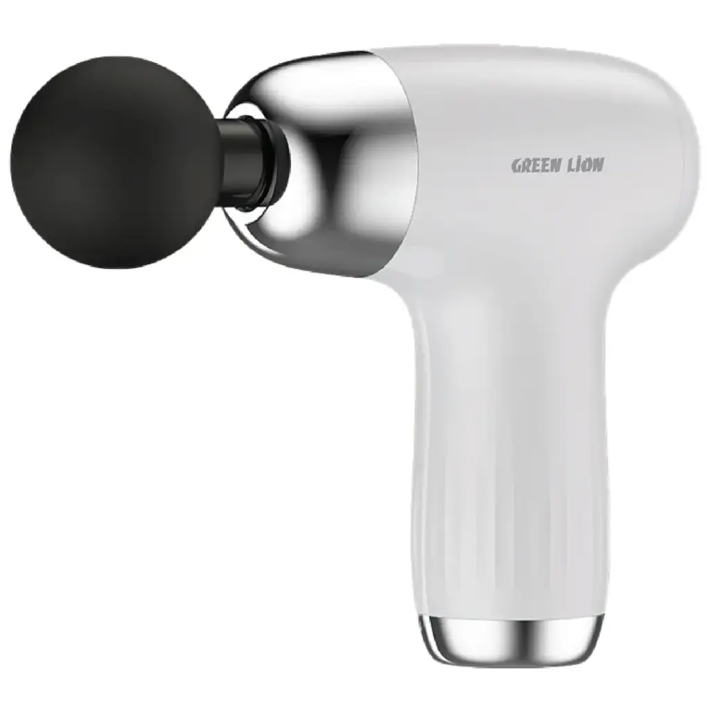 GREEN LION MINI MASSAGE GUN 6 SPEED LEVELS WHITE