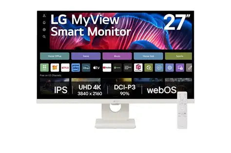 LG MyView 27SR73U-W 27-Inch 4K UHD Smart Monitor