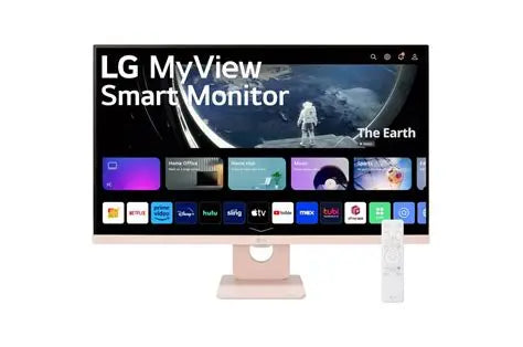 LG MyView 27SR5BF-P 27-Inch FHD Smart Monitor Pink