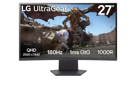 LG UltraGear 32GS60QC-B 32-Inch QHD 180Hz Curved Gaming Monitor