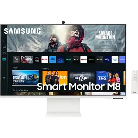 Samsung M80C 27-Inch 4K UHD Smart Monitor Warm White |Dreamworks