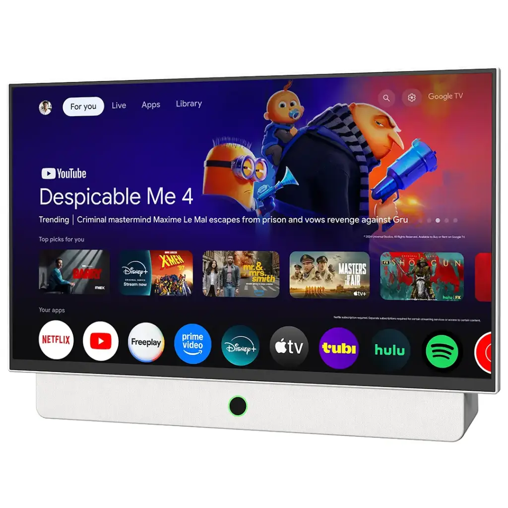 POWEROLOGY 27 INCHES ANDROID 14 1GB+8GB 38400MAH GOOGLE TV FOR OUTDOORS WITH CARRY CASE - WHITE