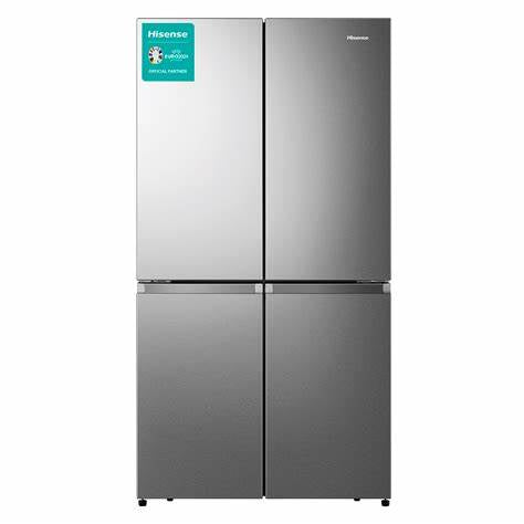 HISENSE 538 L, Frost Free , Low Noise, Environment-Friendly Tech , Silver,Dispenser,R600 Gas ,4 DOORS
