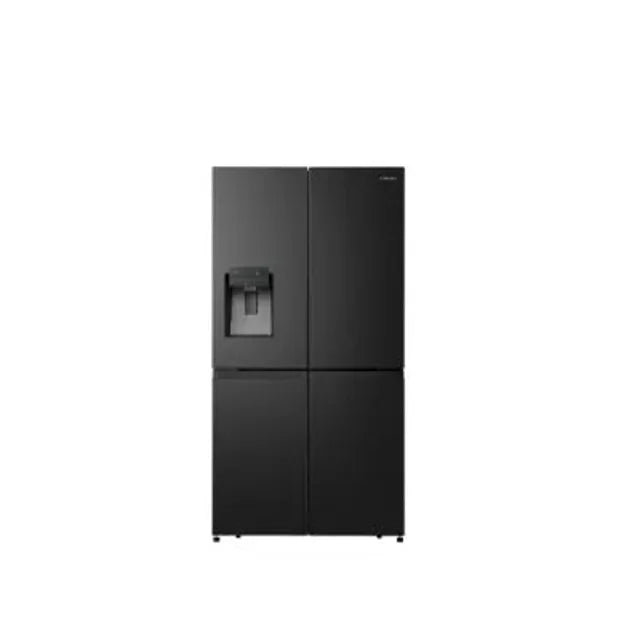 Hisense 522L No Frost 4-Door Black Refrigerator with Ice Maker