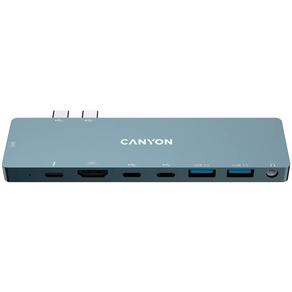 Canyon USB 8in1 Tbolt 4k Hub DS-8 S.Grey