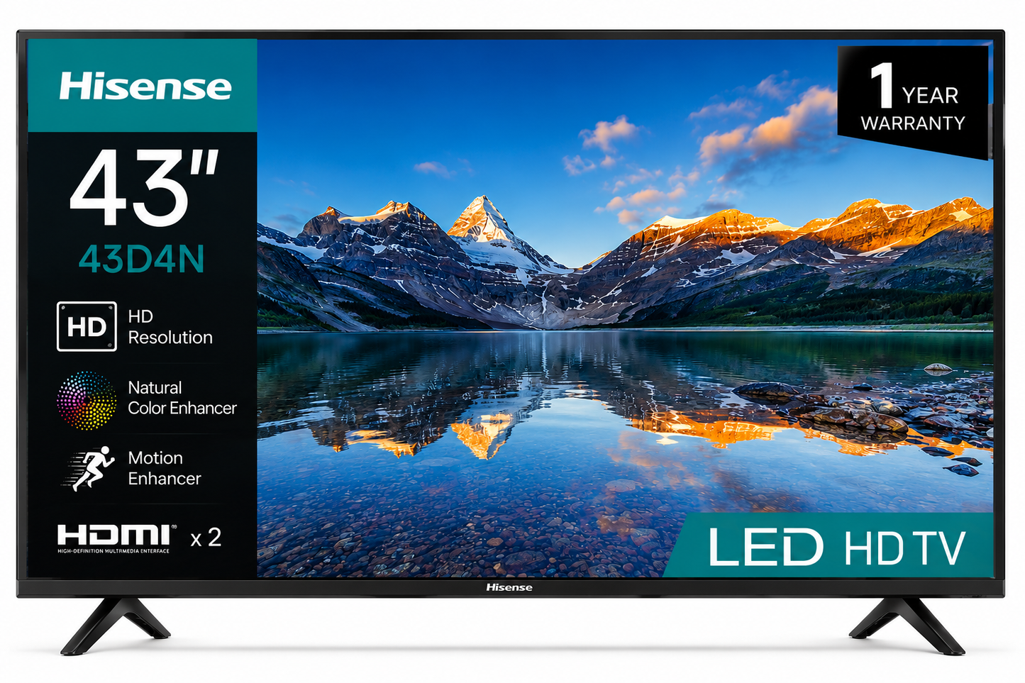 HISENSE TV 43D4N 43 INCHES LED HD TV