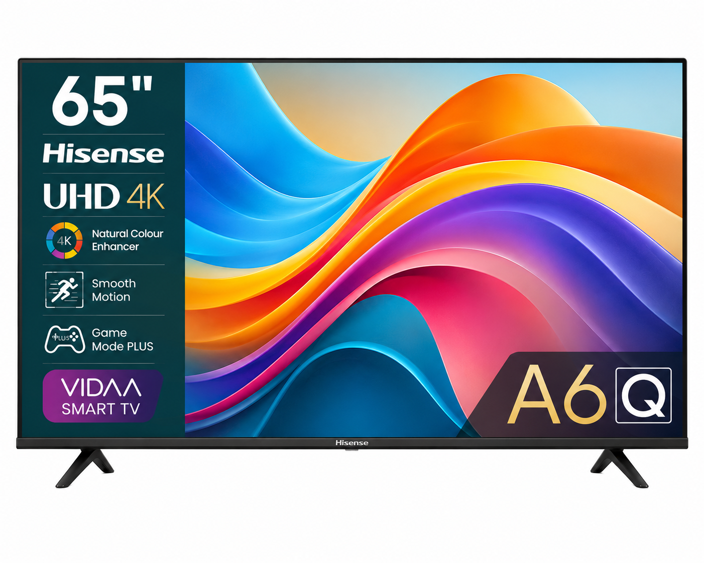 Hisense TV 65 Inch A6Q UHD 4K Smart HISTV65A6Q