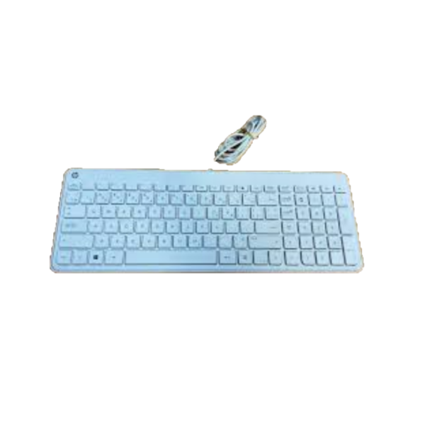 HP WIRED KEYBOARD WHITE