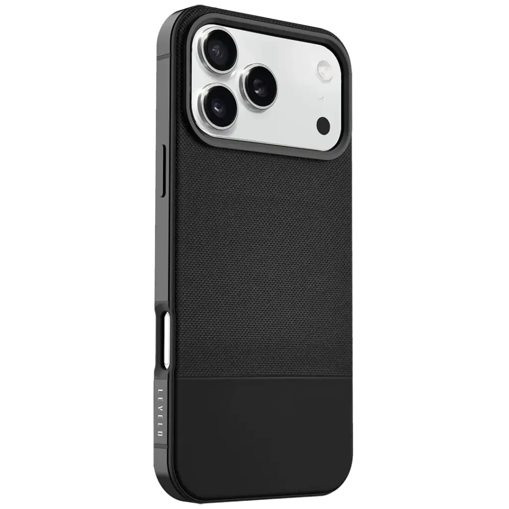 LEVELO CUIR CASE FOR IPHONE 17 PRO - PHANTOM BLACK2 LVLCUIR17PPHBK