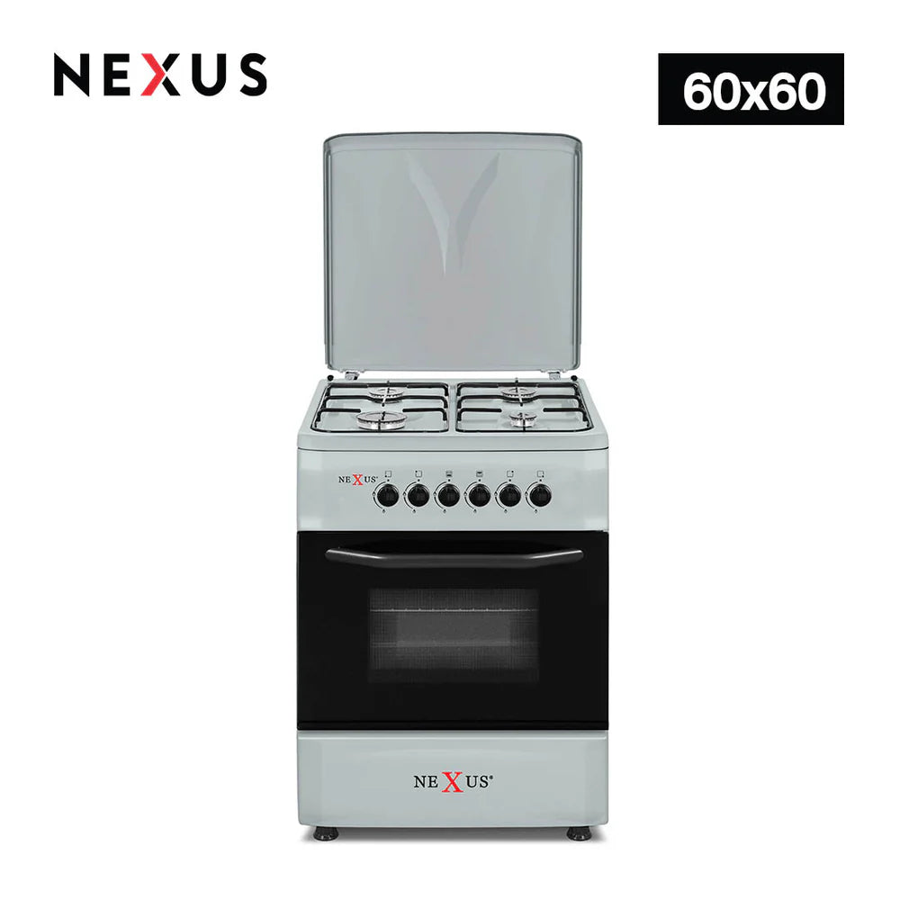 NEXUS NX-6005BSI (4+0) - GAS COOKER GREY-IGNITION
