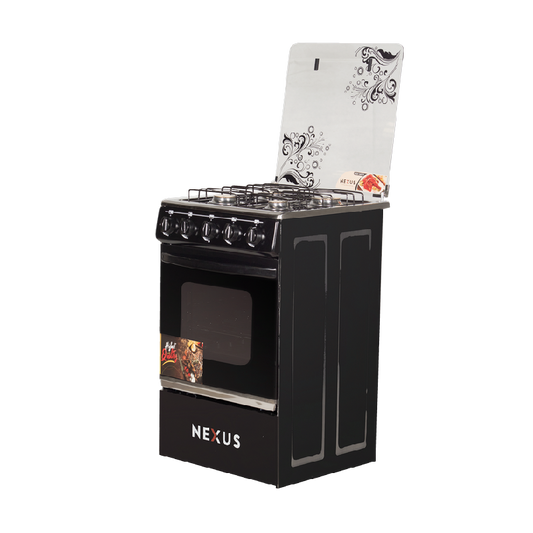 Nexus NX-5055BC(4+0) Gas Cooker Black - Ignition