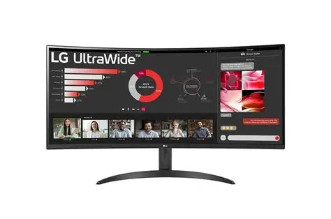 LG UltraWide 34WR50QC-B 34-Inch WQHD 100Hz Curved Monitor