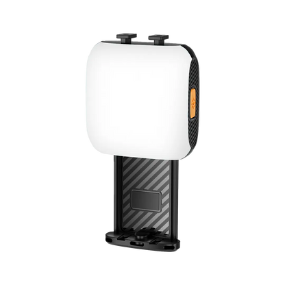 PORODO LIFESTYLE PORTABLE POCKET ADJUSTABLE RGB FILL LIGHT 360° CLAMP SPLICE AND EXT PD-LFST065-BK