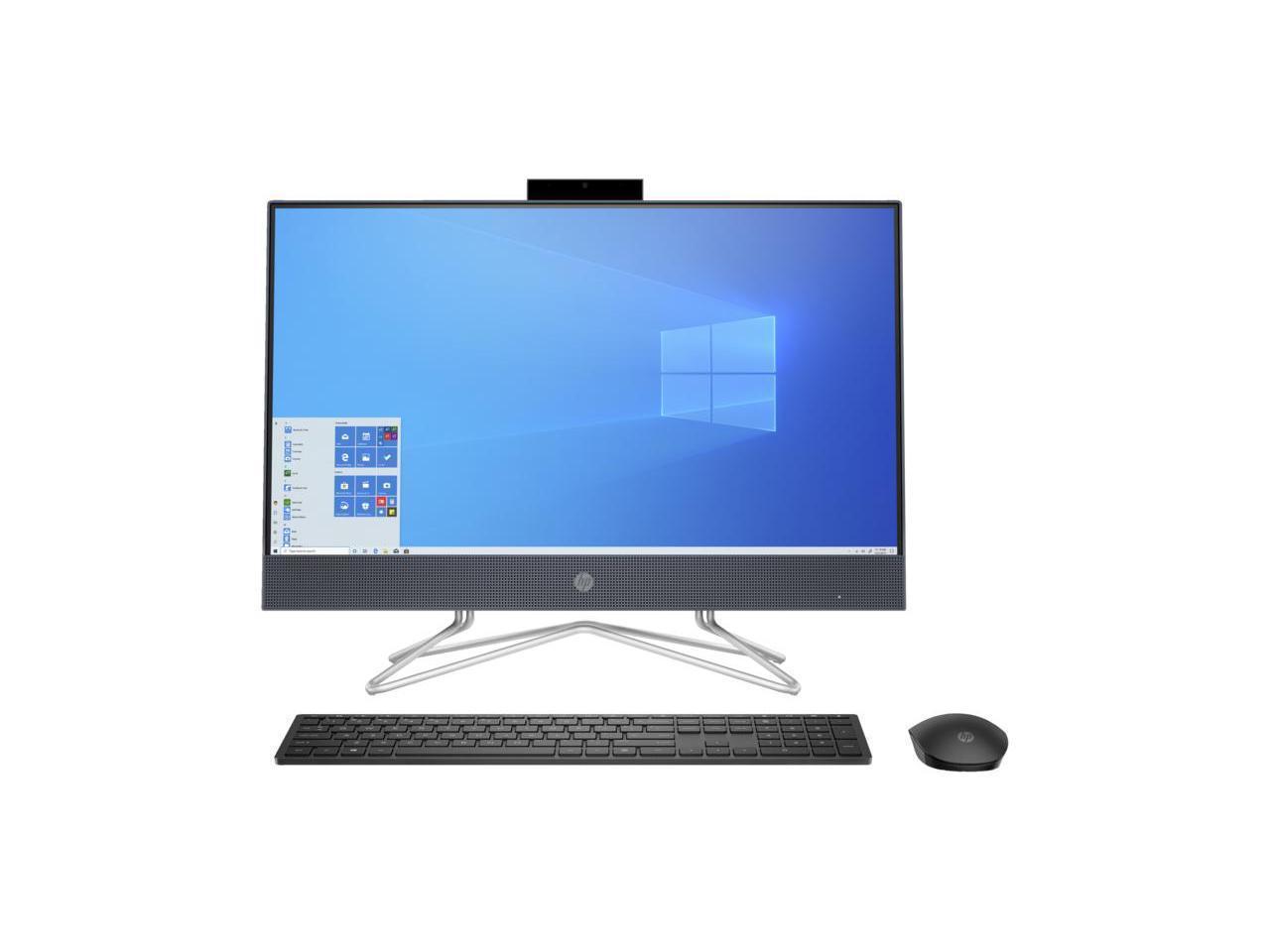 HP All-in-One 24-df0092ds 23.8-Inch FHD Pentium Silver J5040 8GB 1TB HDD 256GB SSD Windows 11