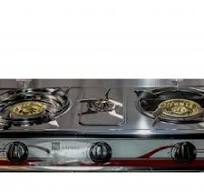 NEXUS S-306I BF THREE BURNER GAS STOVE -BLK SILVERFLOWER