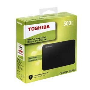 TOSHIBA 500GB EXT HDD