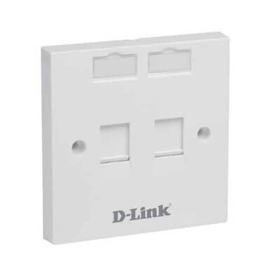DLINK CAT6 FACEPLATE (Double)