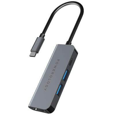 POWEROLOGY 4 IN 1 USB-C HUB WITH HDMI