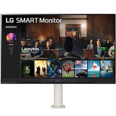 LG 32SQ780S-W 31.5-INCH 4K SMART WITH WEBOS AND ERGO STAND | USB TYPE-C