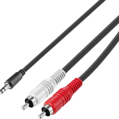 HP AUX 3.5mm To 2RCA CABLE 1.5M (55688)